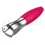Colourworks Pink Garlic Press with Soft Touch Handle