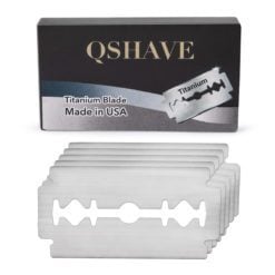 QShave Titanium Double Edge Razor Blades 3 Packs of 5 Blades