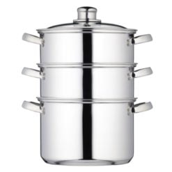 Kitchen Craft Stainless Steel Three Tier Steamer