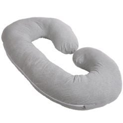 GreenLeaf Full Body Pregnancy Pillow C Shape - Grey