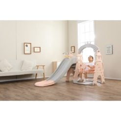 Time2Play Swing and Slide Play Gym with Music - Pink
