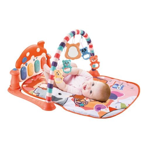 Time2Play Baby Piano Activity Animal Play Mat Orange