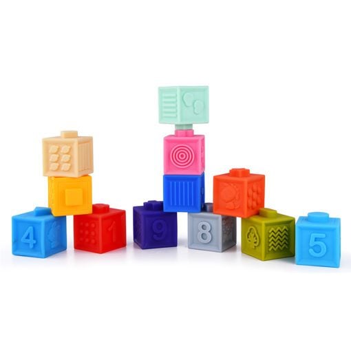 Time2Play Baby Soft Stack Squeeze Blocks Numbers