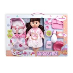 Time2Play Functional Doll Set with Carry Bag Brown Hair