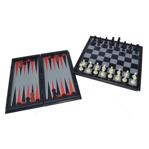 Time2Play Magnetic Chess, Checkers and Backgammon Set