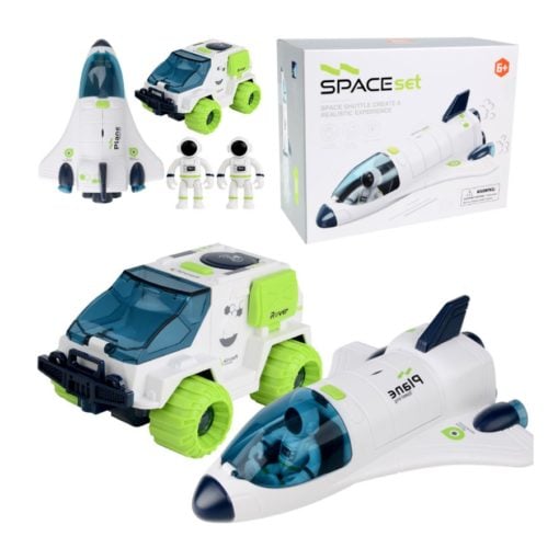 Time2Play Kids Space Shuttle Play Set with Sound and Lights