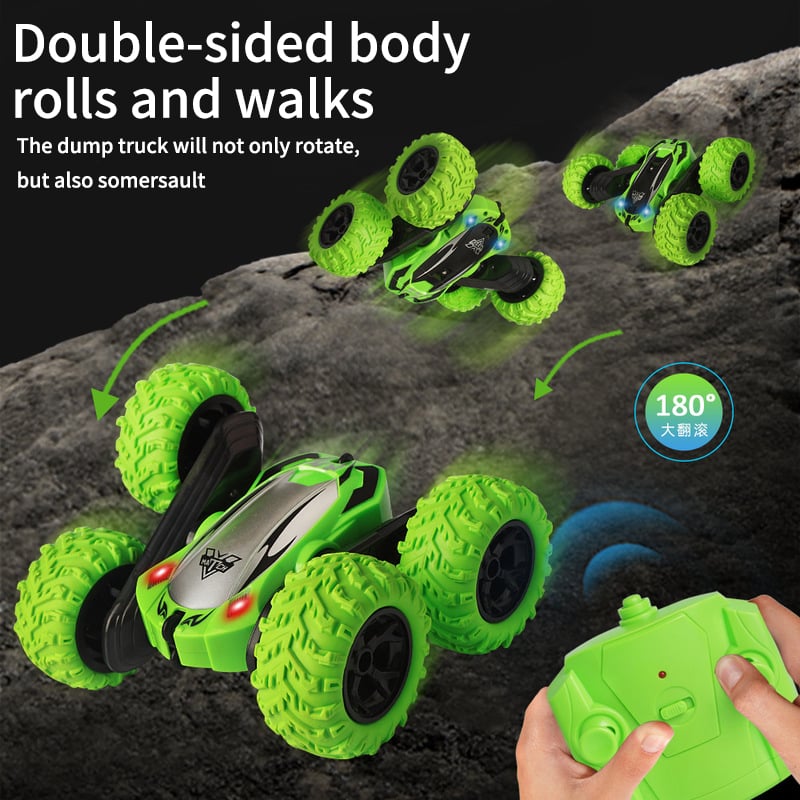 Time2Play Remote Control High Speed Drift Stunt Car Green GreenLeaf
