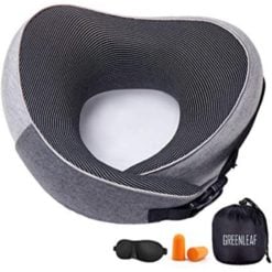 GreenLeaf Memory Foam Travel Pillow