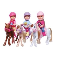 Time2Play Kids Doll and Pony Set