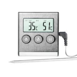 CheffyThings Digital Cooking Probe Thermometer with Timer