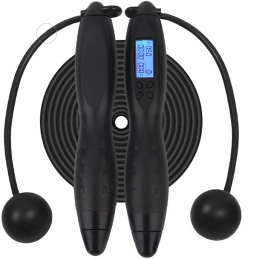 GreenLeaf Digital Skipping Rope Black