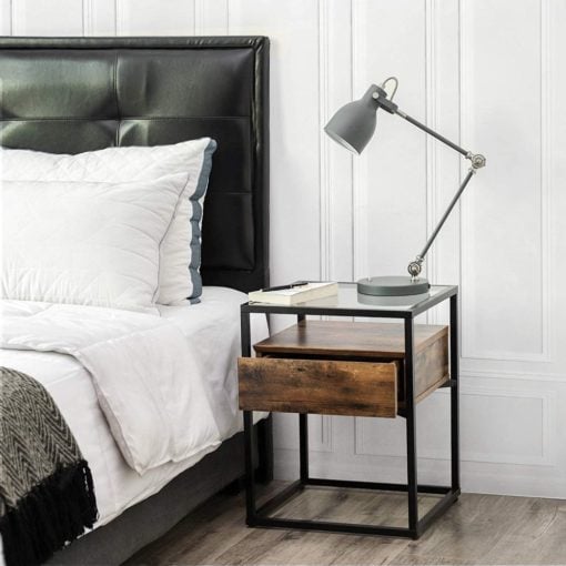 Bragg Athens Rustic Bedside Table