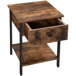 Bragg Toronto Rustic Bedside Table