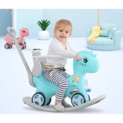 Time2Play 6-in-1 Unicorn Rocking Horse with Music Turquoise