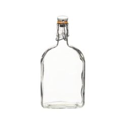 KitchenCraft Home Made Glass Bottle with Flip Top Ceramic Lid 500ml