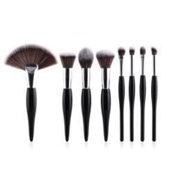 GreenLeaf Makeup Brush Set 8 Piece Black