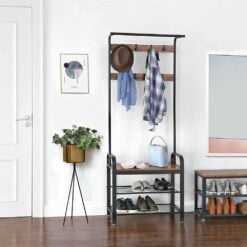 Bragg Lucerne Coat and Shoe Rack with Bench