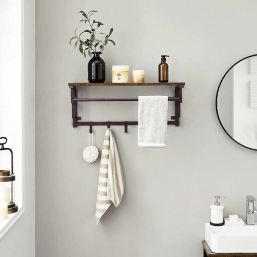 Wall mounted coat rack