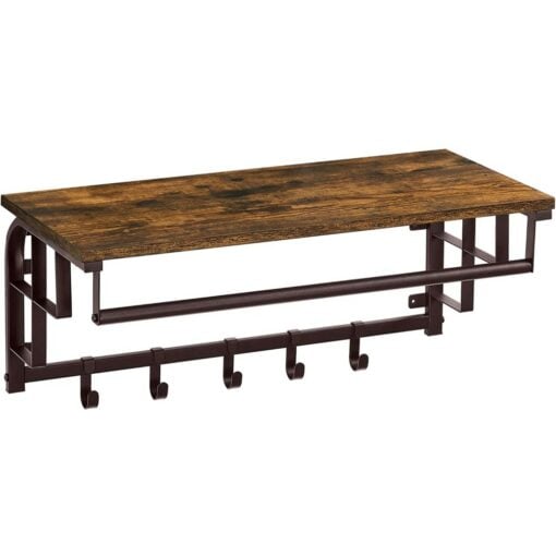 Bragg Havana Wall Mounted Coat Rack