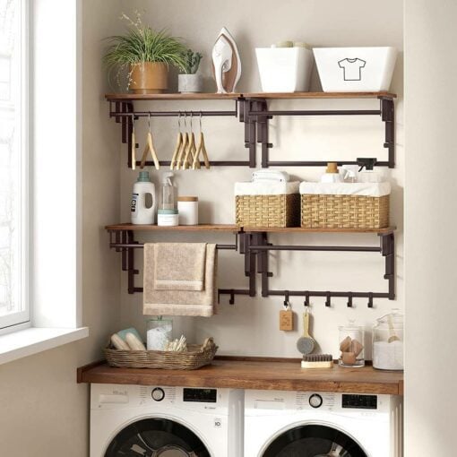 Bragg Havana Wall Mounted Coat Rack