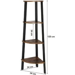 Bragg Palma 4-Tier Corner Display Shelf Stand