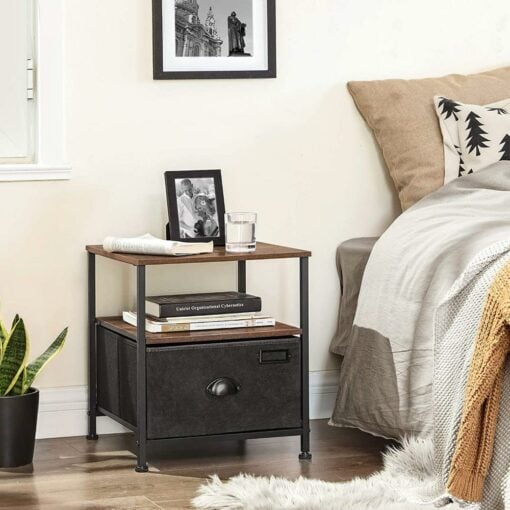 Bragg Budapest Side Table with Storage Drawer