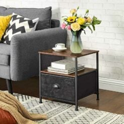 Bragg Budapest Side Table with Storage Drawer
