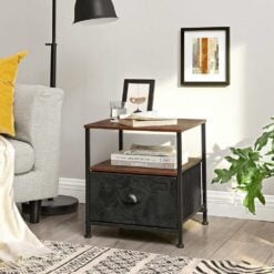 Bragg Budapest Side Table with Storage Drawer