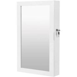 Songmics Jewellery Cabinet and Mirror white