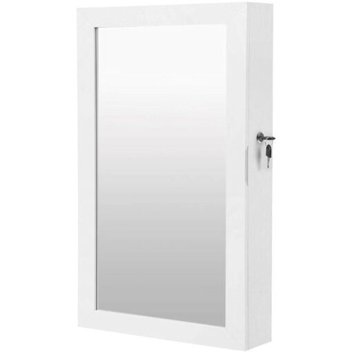 Songmics Jewellery Cabinet and Mirror white