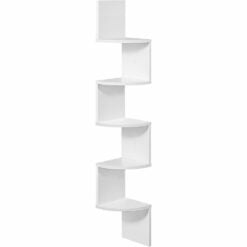 Bragg Corner Display Floating Book Shelf White