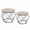 Bragg Wellington Nesting Side Tables, Greige