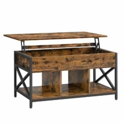 Bragg Vienna Rustic Lift Top Coffee Table, Brown