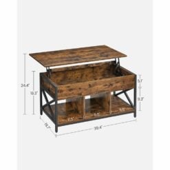 Bragg Vienna Rustic Lift Top Coffee Table