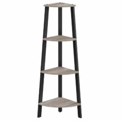 Bragg Palma 4-Tier Corner Display Shelf Stand, Greige