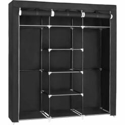 Songmics Portable Fabric Wardrobe Clothes Closet, Black