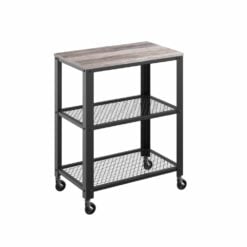 Bragg London Rustic Kitchen Trolley, Greige