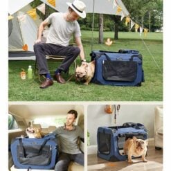 Feandrea Pet Transport Carrier Bag, Dark Blue Lifestyle