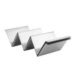 CheffyThings Stainless Steel Taco Holder Stand Set of 3