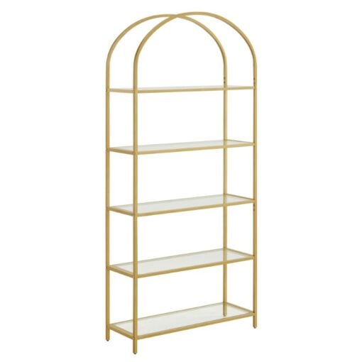 Bragg Lima 5-Tier Glass Arch Shelves