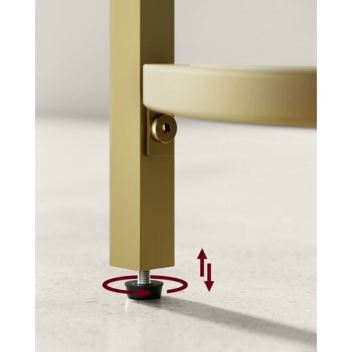 Bragg Tromso 5-Tier Corner Display Shelf Gold Feet