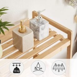 Songmics 3-Tier Bamboo Storage Rack