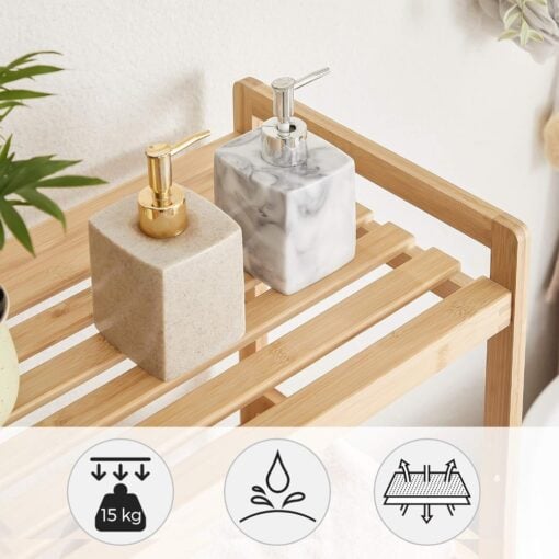 Songmics 3-Tier Bamboo Storage Rack