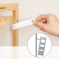 Songmics 3-Tier Bamboo Storage Rack Antitip Kit