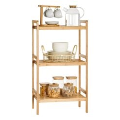 Songmics 3-Tier Bamboo Storage Rack