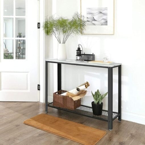 Bragg Kyoto Entryway Console Table, White Lifestyle