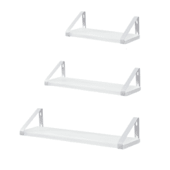 Bragg Dublin Floating Shelves Set of 3, White