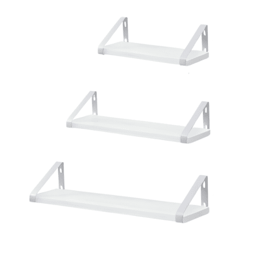 Bragg Dublin Floating Shelves Set of 3, White