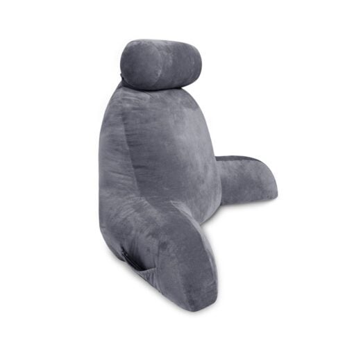 GreenLeaf Deluxe Comfort Reading Pillow Grey side