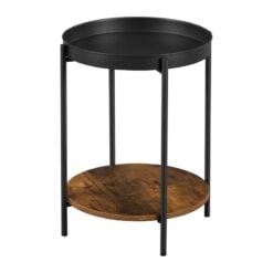 Bragg Camden Round 2-Tier Side End Table